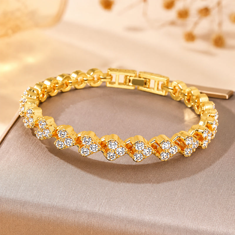 🔥𝑳𝑨𝑺𝑻 𝑫𝑨𝒀 𝑺𝑨𝑳𝑬-𝟖𝟎% 𝑶𝑭𝑭🔥𝑪𝒁𝑻𝑰𝑪𝑳𝑬® Lymphatic Magnetic Therapy Roman Crystal Diamond Bracelet