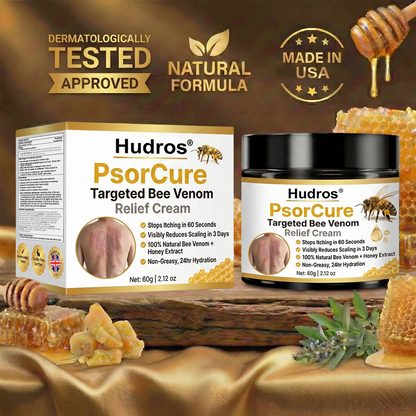 𝐉𝐚𝐧𝐮𝐚𝐫𝐲 𝐓𝐫𝐞𝐚𝐭𝐦𝐞𝐧𝐭 𝐂𝐨𝐮𝐫𝐬𝐞 |Hudros® PsorCure Targeted Bee Venom Relief Cream