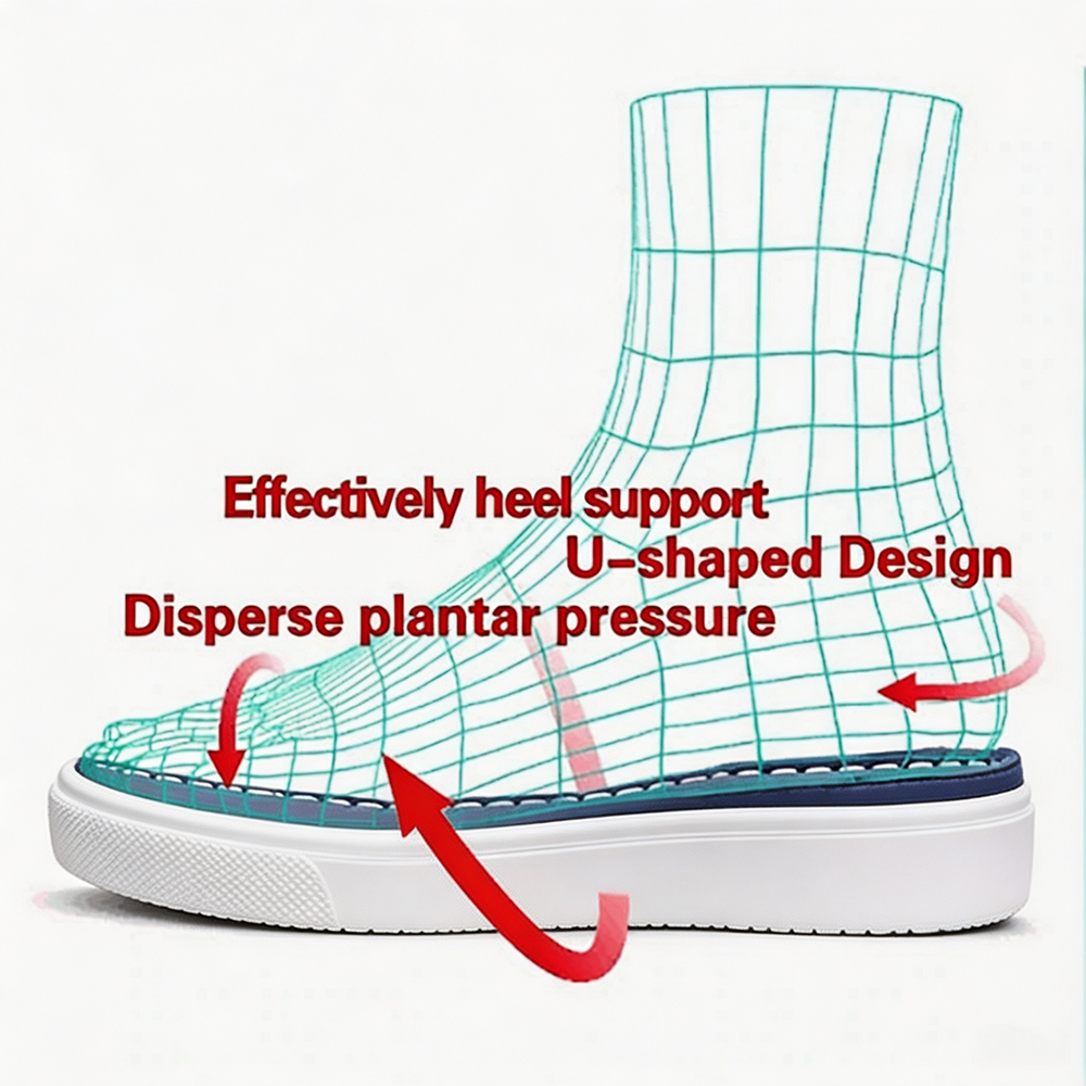 🔥 LAST DAY: 80% OFF - 👑 Women's Orthopaedic Comfort Walking Shoes, Slip-On Design, All-Day Arch Support