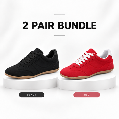 LAST DAY 80% OFF - 👣 Women's Orthopedic Arch Support Sneakers with Lace-Up Design & Cushioned Flat Sole
