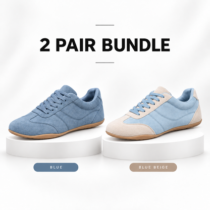 LAST DAY 80% OFF - 👣 Women's Orthopedic Arch Support Sneakers with Lace-Up Design & Cushioned Flat Sole