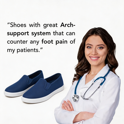 🔥 LAST DAY: 80% OFF - 👑 Women's Orthopaedic Comfort Walking Shoes, Slip-On Design, All-Day Arch Support