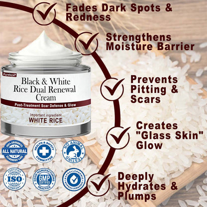 𝑶𝒏𝒍𝒊𝒏𝒆 𝑷𝒉𝒂𝒓𝒎𝒂𝒄𝒚| 𝑷𝒖𝒓𝒆𝒍𝒐𝒓𝒂® 𝑩𝒍𝒂𝒄𝒌 & 𝑾𝒉𝒊𝒕𝒆 𝑹𝒊𝒄𝒆 𝑫𝒖𝒂𝒍 𝑹𝒆𝒏𝒆𝒘𝒂𝒍 𝑪𝒓𝒆𝒂𝒎 ✨ (For removing warts, skin growths & keratin buildup, followed by intensive barrier repair to fade dark spots and prevent scarring)