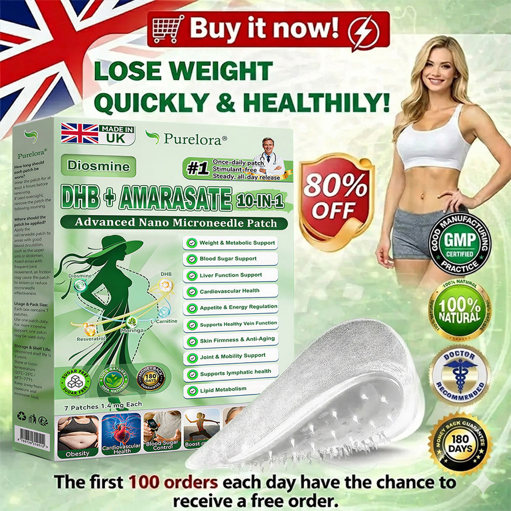 <𝐍𝐞𝐰 𝐈𝐦𝐩𝐫𝐨𝐯𝐞𝐝 𝐅𝐨𝐫𝐦𝐮𝐥𝐚> 𝐏𝐮𝐫𝐞𝐥𝐨𝐫𝐚® 𝐌𝐞𝐭𝐚𝐛𝐨𝐥𝐢𝐜 𝐌𝐚𝐭𝐫𝐢𝐱 – 𝐃𝐇𝐁 + 𝐀𝐦𝐚𝐫𝐚𝐬𝐚𝐭𝐞 𝟏𝟎-𝐢𝐧-𝟏 𝐍𝐚𝐧𝐨 𝐌𝐢𝐜𝐫𝐨𝐧𝐞𝐞𝐝𝐥𝐞 𝐏𝐚𝐭𝐜𝐡 ✅𝐓𝐚𝐜𝐤𝐥𝐞𝐬 𝐨𝐛𝐞𝐬𝐢𝐭𝐲, 𝐥𝐨𝐨𝐬𝐞 𝐬𝐤𝐢𝐧, 𝐝𝐢𝐚𝐛𝐞𝐭𝐞𝐬, 𝐬𝐥𝐞𝐞𝐩 𝐢𝐬𝐬𝐮𝐞𝐬, 𝐣𝐨𝐢𝐧𝐭 𝐩𝐚𝐢𝐧, 𝐚𝐧𝐝 𝐬𝐮𝐩𝐩𝐨𝐫𝐭𝐬 𝐯𝐞𝐢𝐧 & 𝐥𝐲𝐦𝐩𝐡𝐚𝐭𝐢𝐜 𝐜𝐢𝐫𝐜𝐮𝐥𝐚𝐭𝐢𝐨𝐧