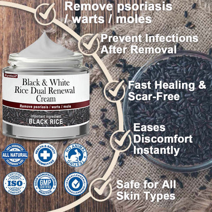 𝑶𝒏𝒍𝒊𝒏𝒆 𝑷𝒉𝒂𝒓𝒎𝒂𝒄𝒚| 𝑷𝒖𝒓𝒆𝒍𝒐𝒓𝒂® 𝑩𝒍𝒂𝒄𝒌 & 𝑾𝒉𝒊𝒕𝒆 𝑹𝒊𝒄𝒆 𝑫𝒖𝒂𝒍 𝑹𝒆𝒏𝒆𝒘𝒂𝒍 𝑪𝒓𝒆𝒂𝒎 ✨ (For removing warts, skin growths & keratin buildup, followed by intensive barrier repair to fade dark spots and prevent scarring)