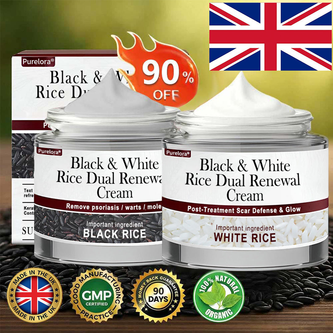 𝑶𝒏𝒍𝒊𝒏𝒆 𝑷𝒉𝒂𝒓𝒎𝒂𝒄𝒚| 𝑷𝒖𝒓𝒆𝒍𝒐𝒓𝒂® 𝑩𝒍𝒂𝒄𝒌 & 𝑾𝒉𝒊𝒕𝒆 𝑹𝒊𝒄𝒆 𝑫𝒖𝒂𝒍 𝑹𝒆𝒏𝒆𝒘𝒂𝒍 𝑪𝒓𝒆𝒂𝒎 ✨ (For removing warts, skin growths & keratin buildup, followed by intensive barrier repair to fade dark spots and prevent scarring)