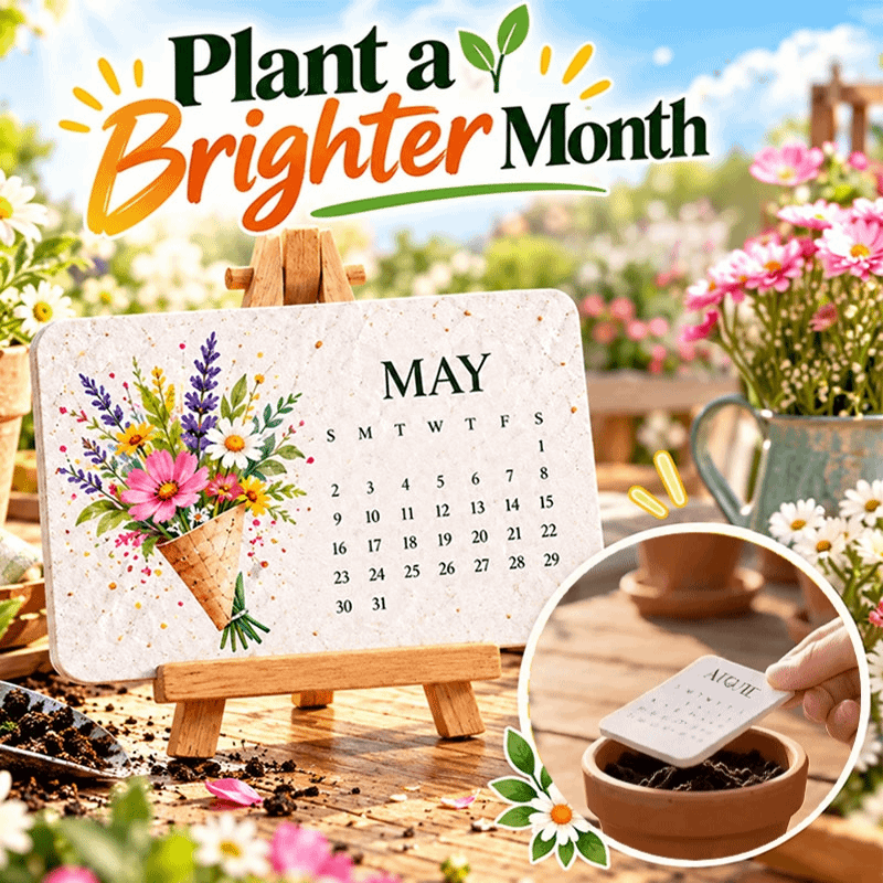🎁 🇬🇧 2027 Plantable Seed Paper Calendar — Use It, Then Grow It