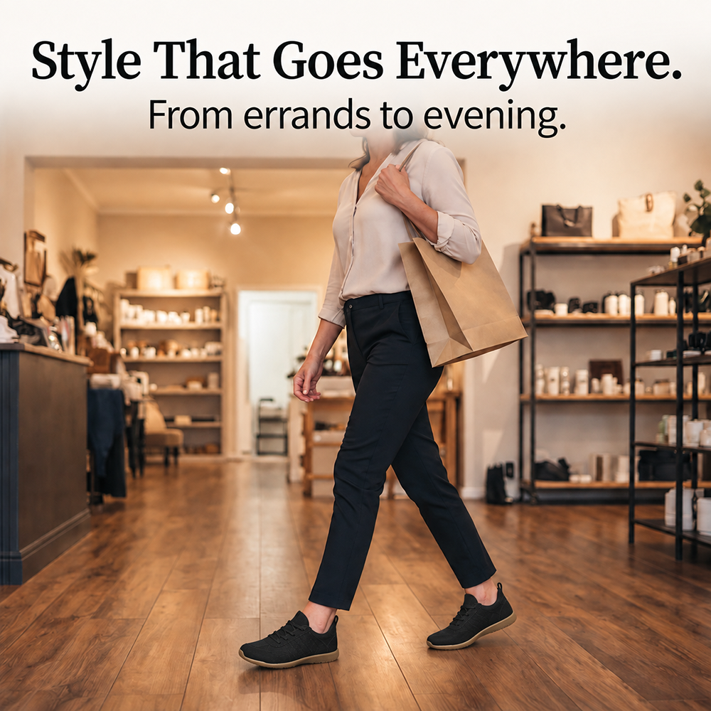 LAST DAY 80% OFF - 👣 Women's Orthopedic Arch Support Sneakers with Lace-Up Design & Cushioned Flat Sole