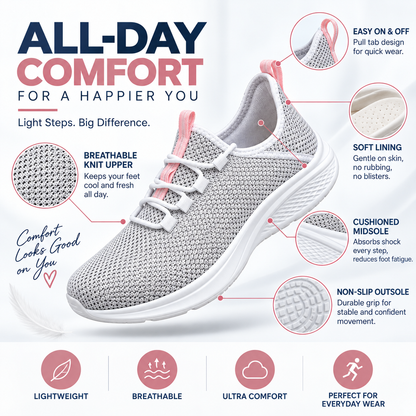 FINAL DAY – 80% OFF 🔥 Women's Orthopaedic Support Mesh Trainers