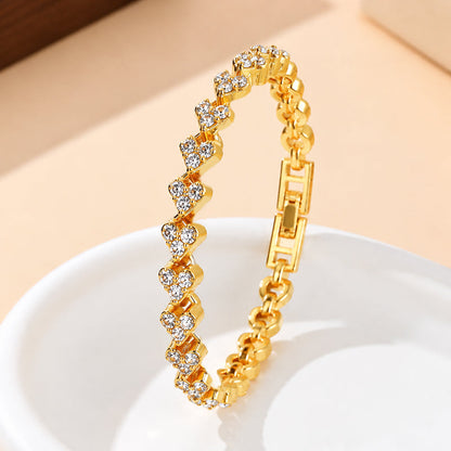 🔥𝑳𝑨𝑺𝑻 𝑫𝑨𝒀 𝑺𝑨𝑳𝑬-𝟖𝟎% 𝑶𝑭𝑭🔥𝑪𝒁𝑻𝑰𝑪𝑳𝑬® Lymphatic Magnetic Therapy Roman Crystal Diamond Bracelet