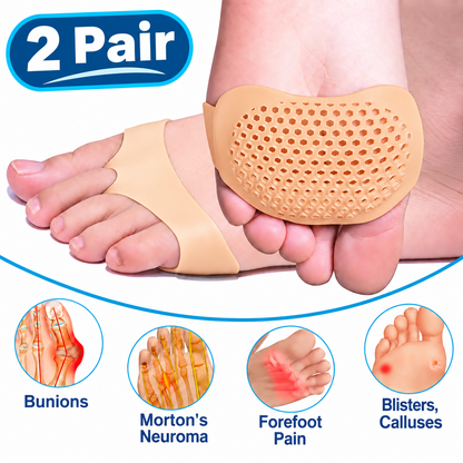Paiduis® Metatarsal Pads – Soft Gel Pads for the Ball of the Foot for Pain Relief