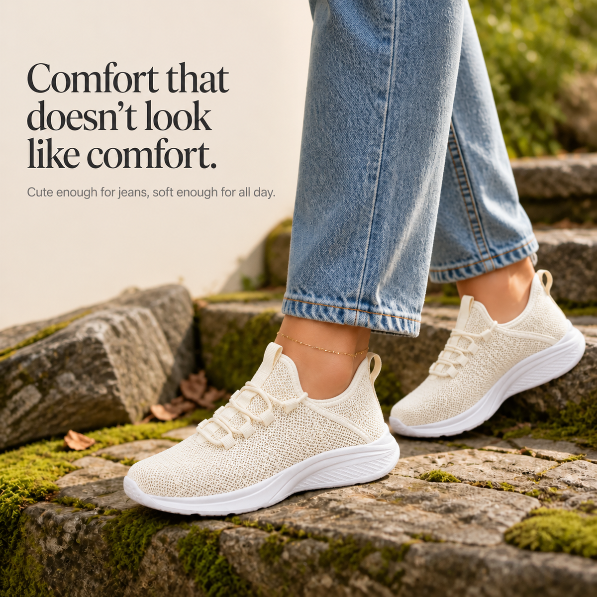 FINAL DAY – 80% OFF 🔥 Women's Orthopaedic Support Mesh Trainers