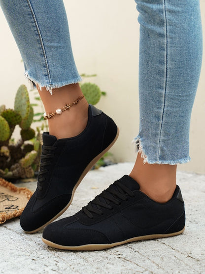 LAST DAY 80% OFF - 👣 Women's Orthopedic Arch Support Sneakers with Lace-Up Design & Cushioned Flat Sole