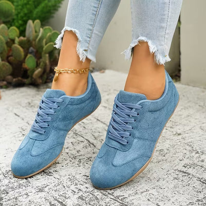 LAST DAY 80% OFF - 👣 Women's Orthopedic Arch Support Sneakers with Lace-Up Design & Cushioned Flat Sole