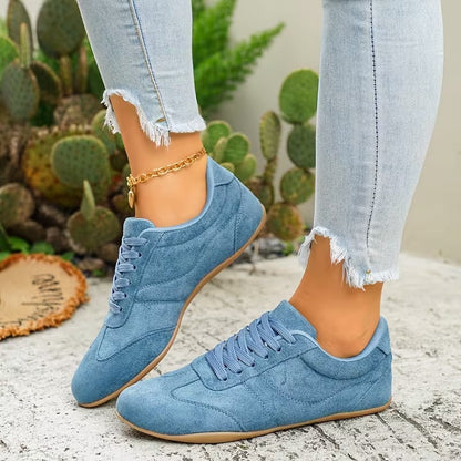 LAST DAY 80% OFF - 👣 Women's Orthopedic Arch Support Sneakers with Lace-Up Design & Cushioned Flat Sole