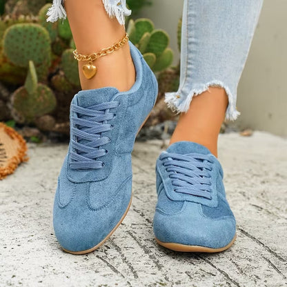 LAST DAY 80% OFF - 👣 Women's Orthopedic Arch Support Sneakers with Lace-Up Design & Cushioned Flat Sole