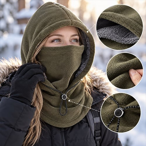 💖One-piece warm mask hat, Outdoor cycling windproof warm hat with neck mask