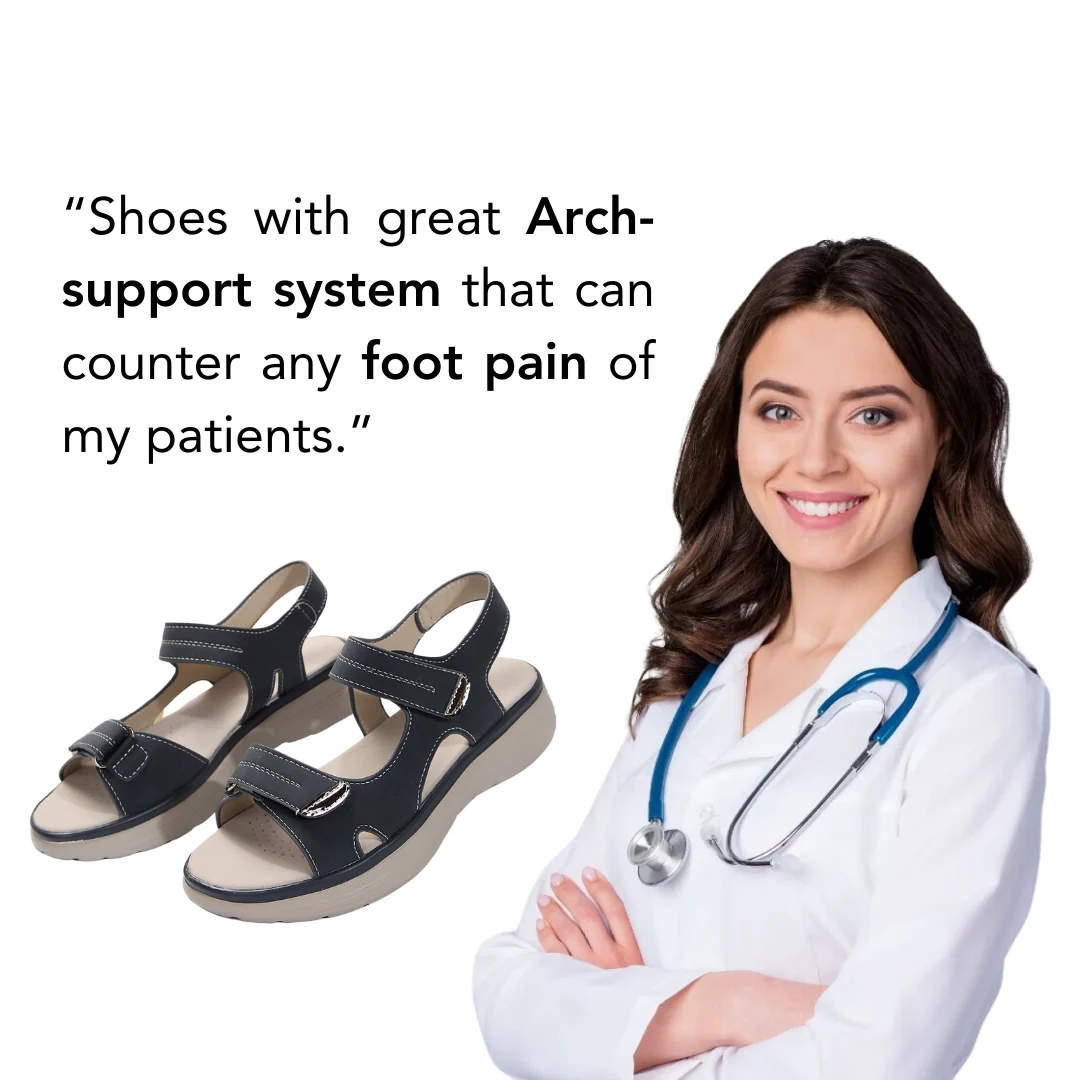 🔥 LAST DAY: 80% OFF - 👑 Women's Orthopaedic Comfort Sandals with Adjustable Arch Support