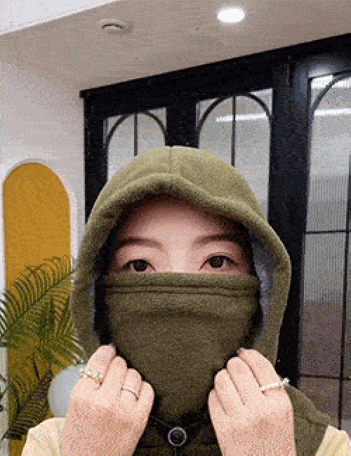 💖One-piece warm mask hat, Outdoor cycling windproof warm hat with neck mask