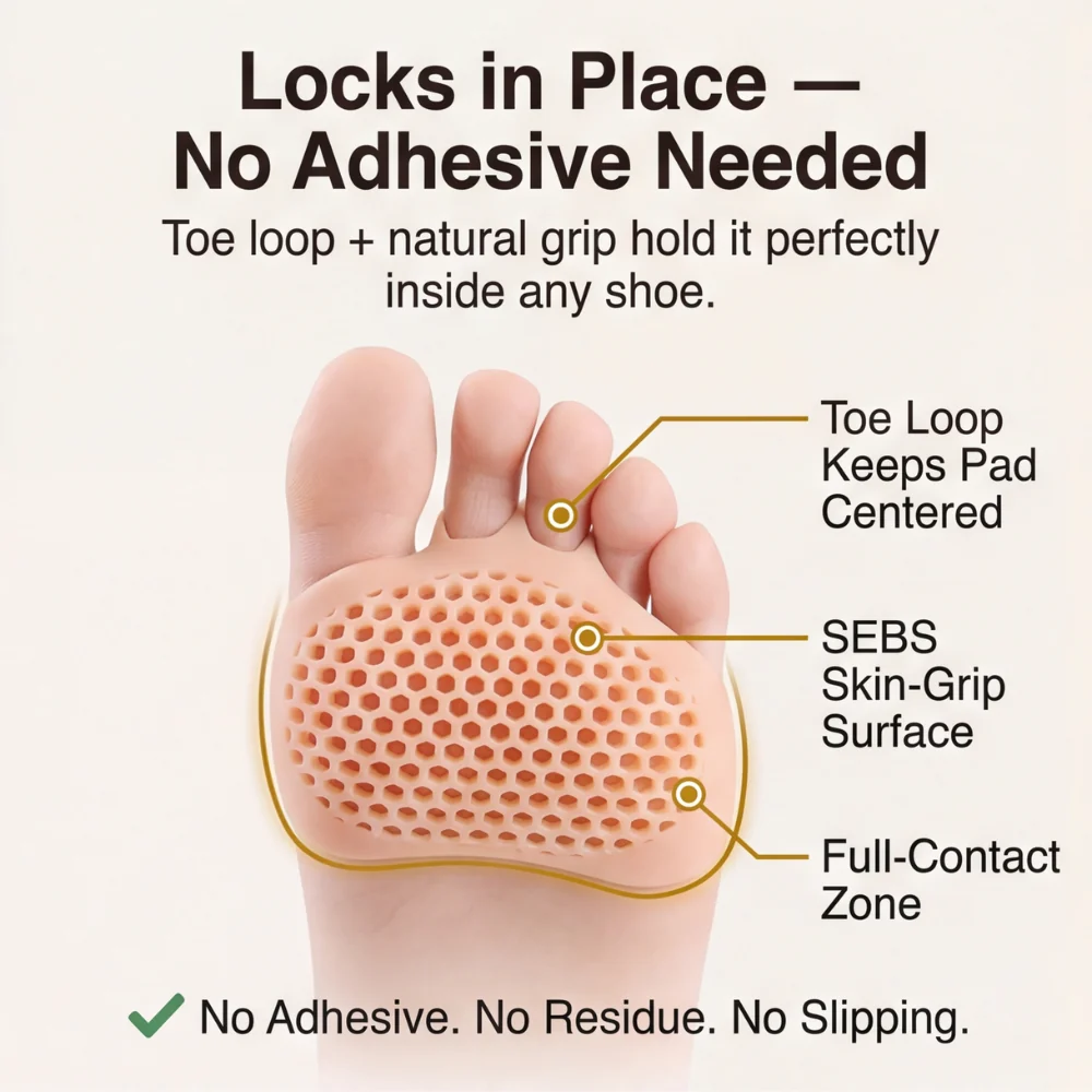 Paiduis® Metatarsal Pads – Soft Gel Pads for the Ball of the Foot for Pain Relief