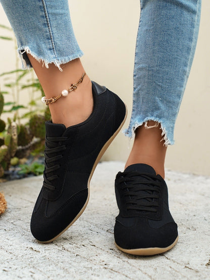 LAST DAY 80% OFF - 👣 Women's Orthopedic Arch Support Sneakers with Lace-Up Design & Cushioned Flat Sole