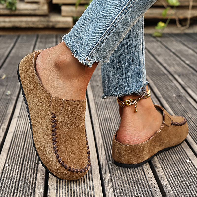 Last Day: 80% Off-👡✨ Women's Wide Closed-Toe Mule Slippers 🛋️