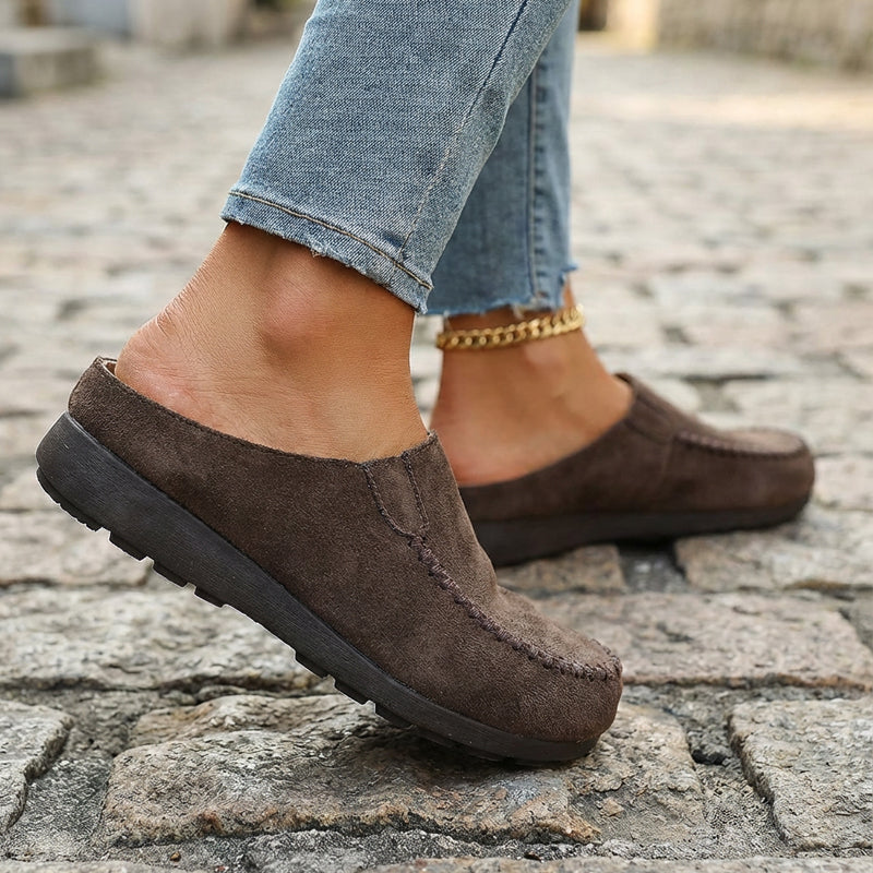 Last Day: 80% Off-👡✨ Women's Wide Closed-Toe Mule Slippers 🛋️