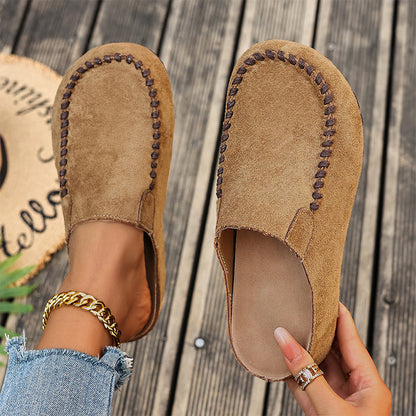 Last Day: 80% Off-👡✨ Women's Wide Closed-Toe Mule Slippers 🛋️